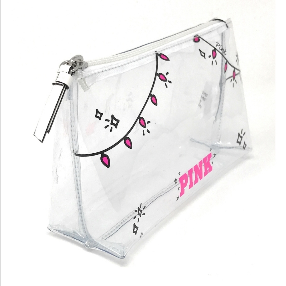NWOT Victoria's Secret PINK Makeup Bag Clear